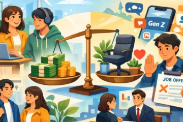 職場環境を重視する若年労働者と採用イメージ